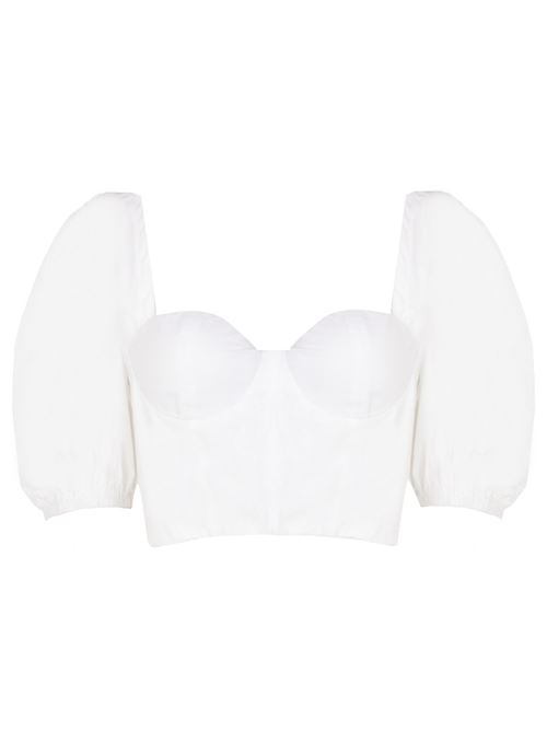 Francis woman  bustier top in white Amotea | FRANCIS TOPCOTTONWHITE